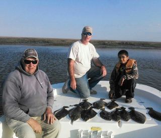 The flounder are starting to bite on the seaside.