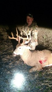 Here is my bud Tim with an awesome buck. WHAT A DEER!