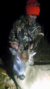 Here Is my buddy Steven with a nice non typical buck