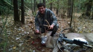 Here is my buddy Brandon with a nice buck taken with his new Excalibur Matrix.  Nice Shooting!